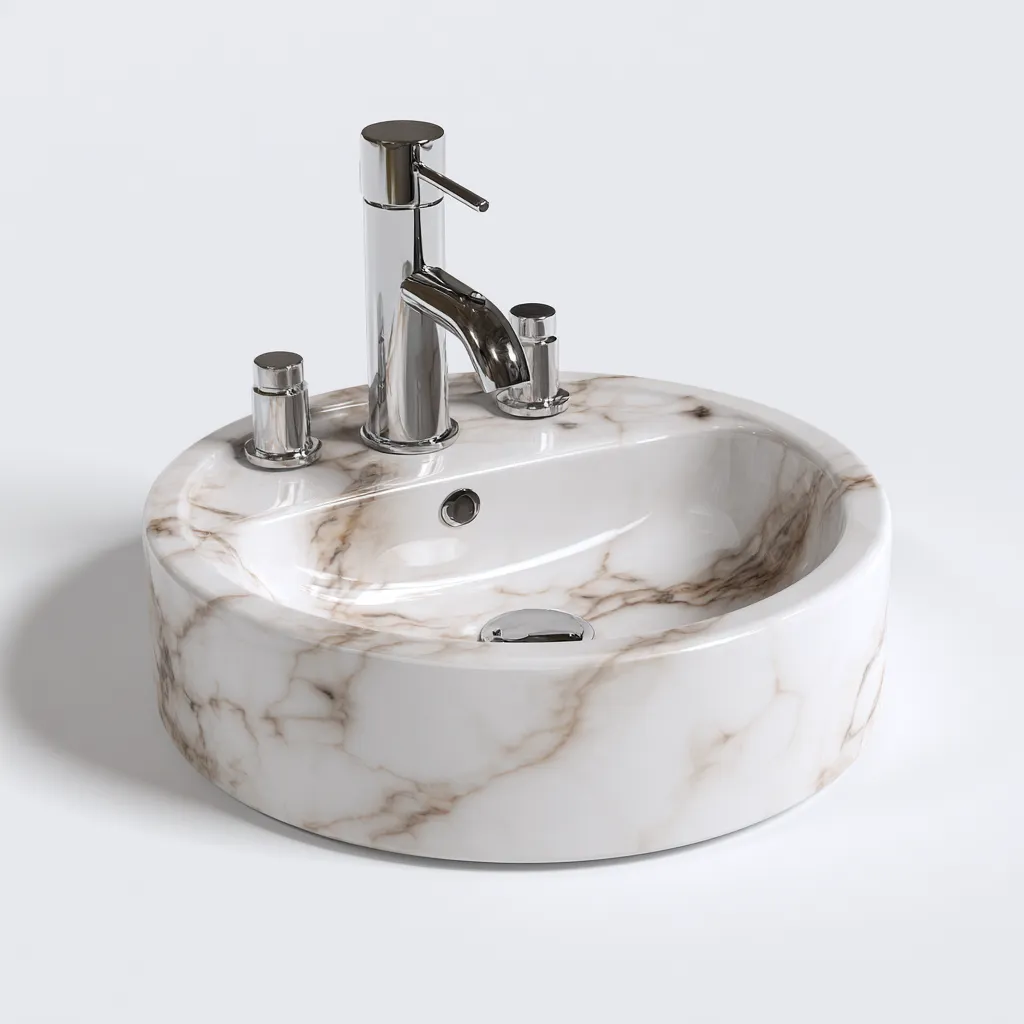 Lavabo - ceramica 42x42x16 cm - bianco - adatto per bagno - design moderno-Comfyoliq