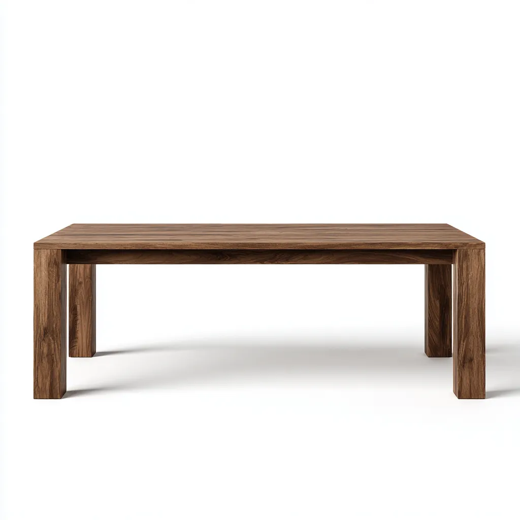 Tavolo da pranzo rettangolare in legno massello 180x90x75 cm - noce scuro - ideale per sala da pranzo - design moderno-Comfyoliq