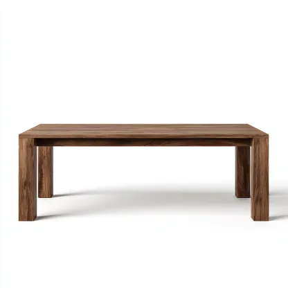 Tavolo da pranzo rettangolare in legno massello 180x90x75 cm - noce scuro - ideale per sala da pranzo - design moderno-Comfyoliq