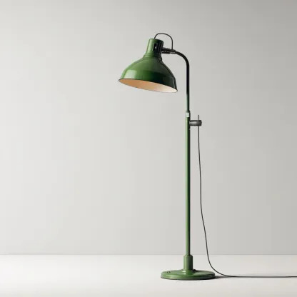 Lampada da terra metallo 28x28x150 cm - verde - design industriale per soggiorno-Comfyoliq