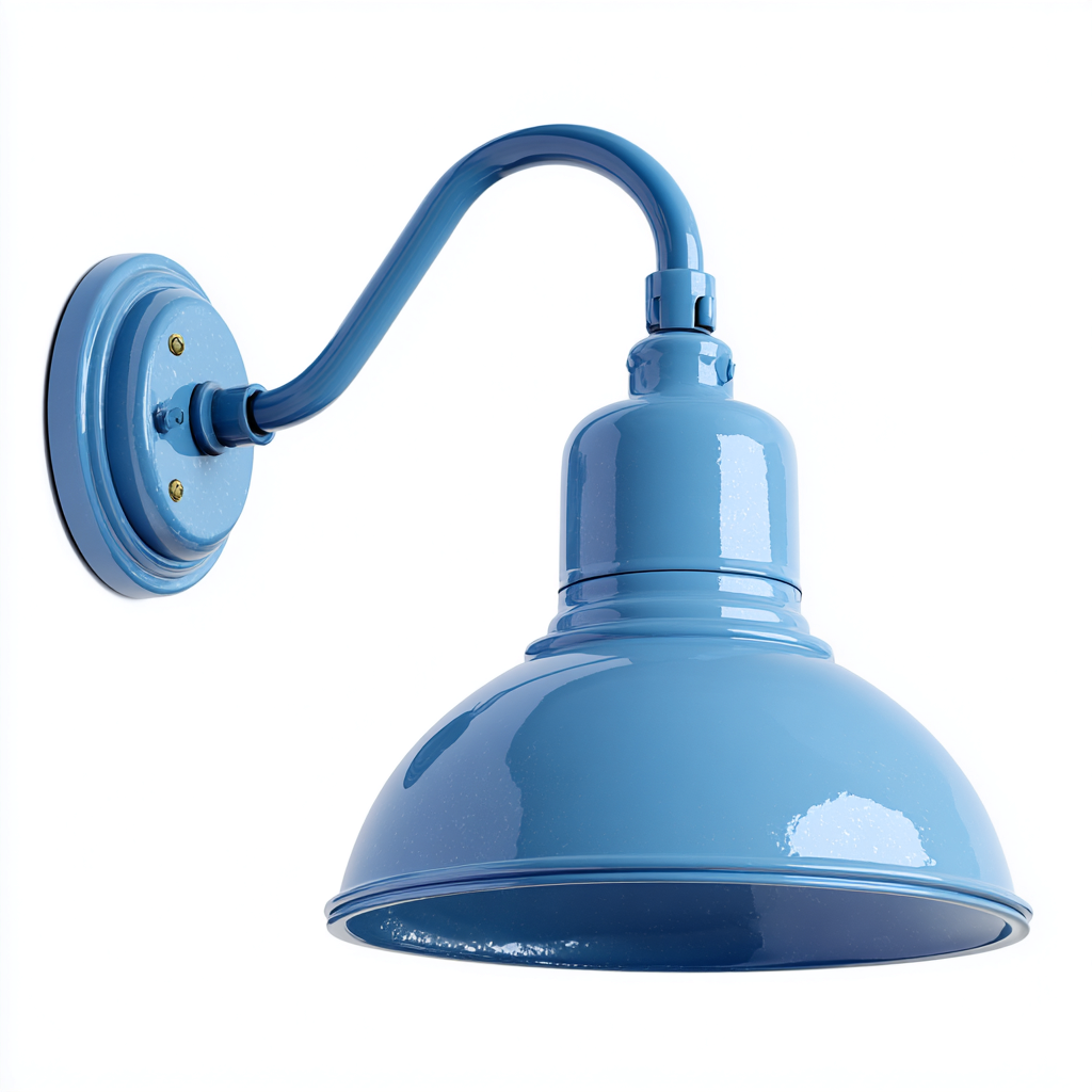 Applique in metallo 30x28x32 cm - blu - per illuminazione interna stile moderno-Comfyoliq