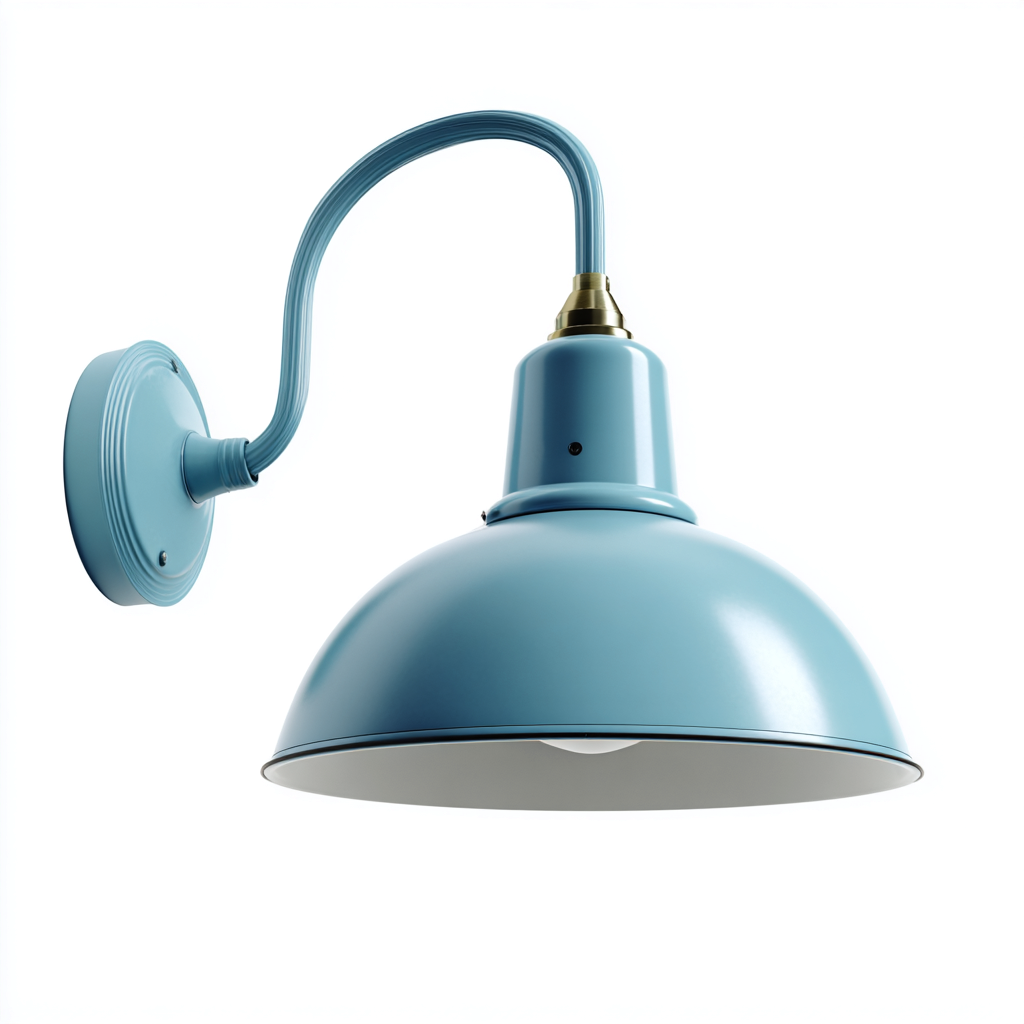 Applique in metallo 32x30x35 cm - blu - per illuminazione interna stile moderno-Comfyoliq