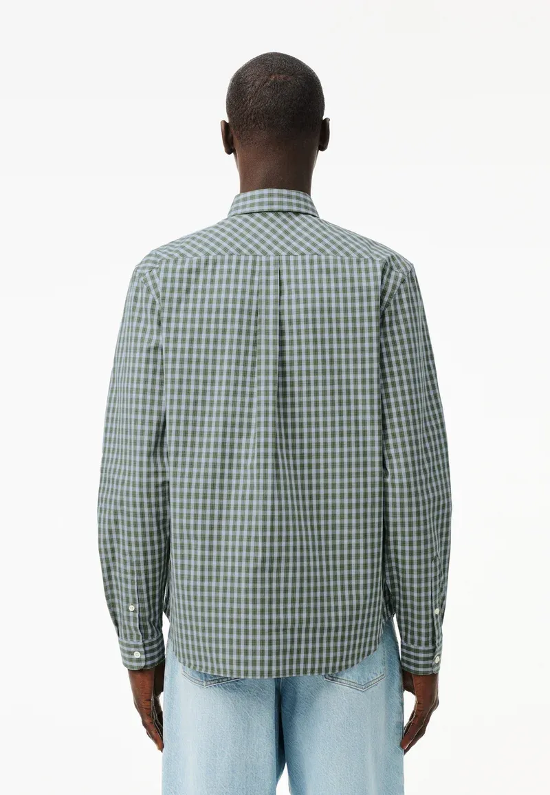 Chemise - vert kaki blanc