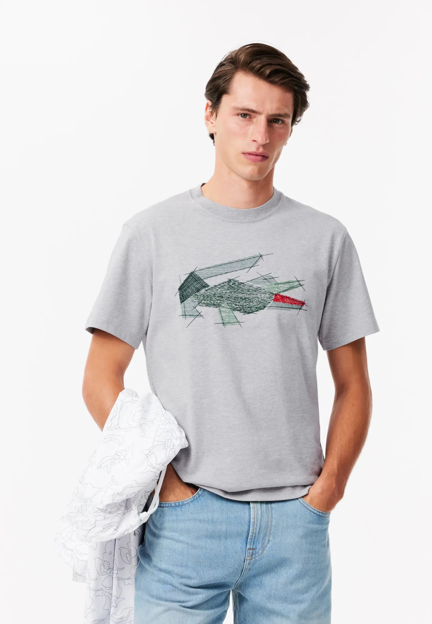 T-shirt imprimé - gris chine cca