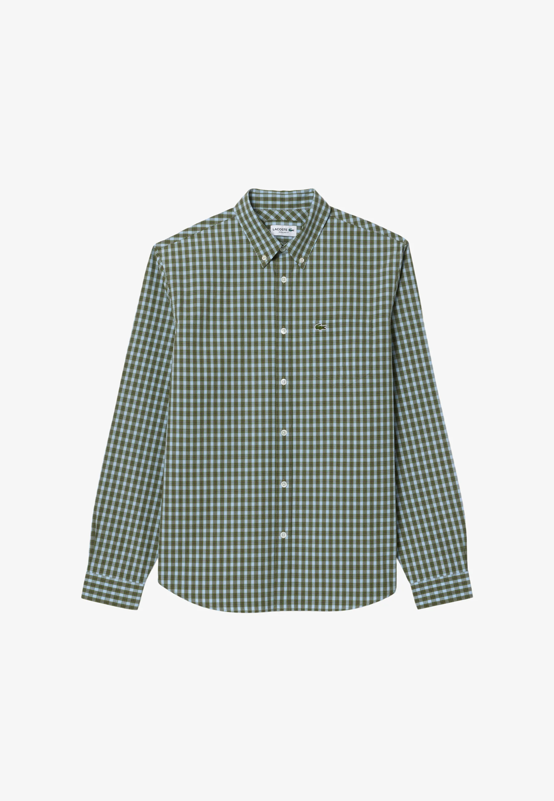 Chemise - vert kaki blanc