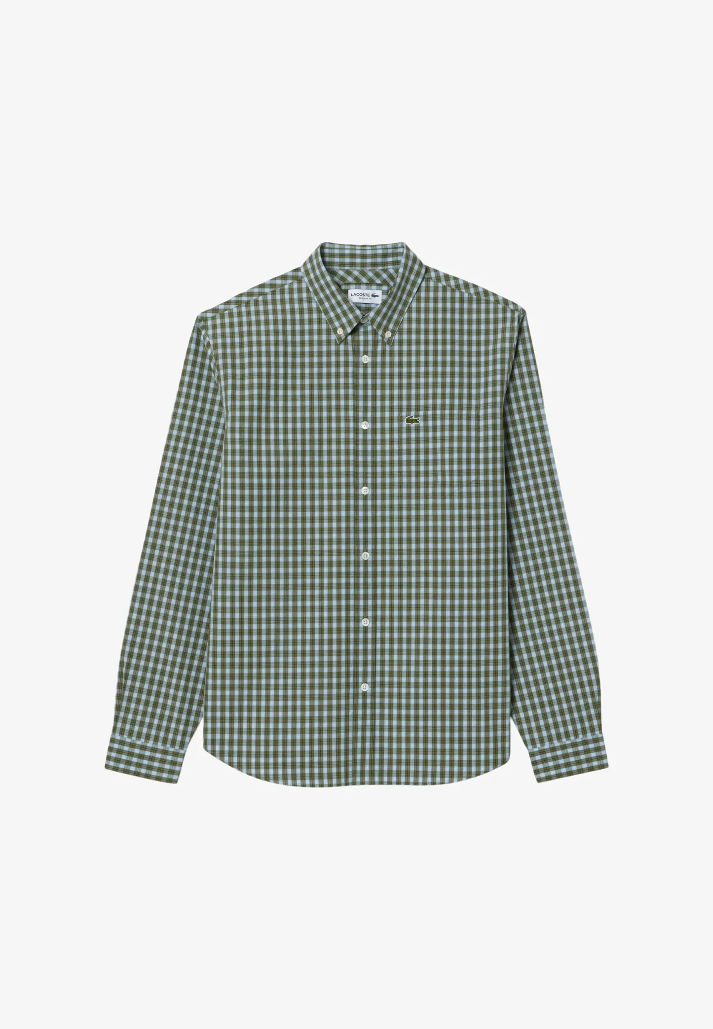 Chemise - vert kaki blanc