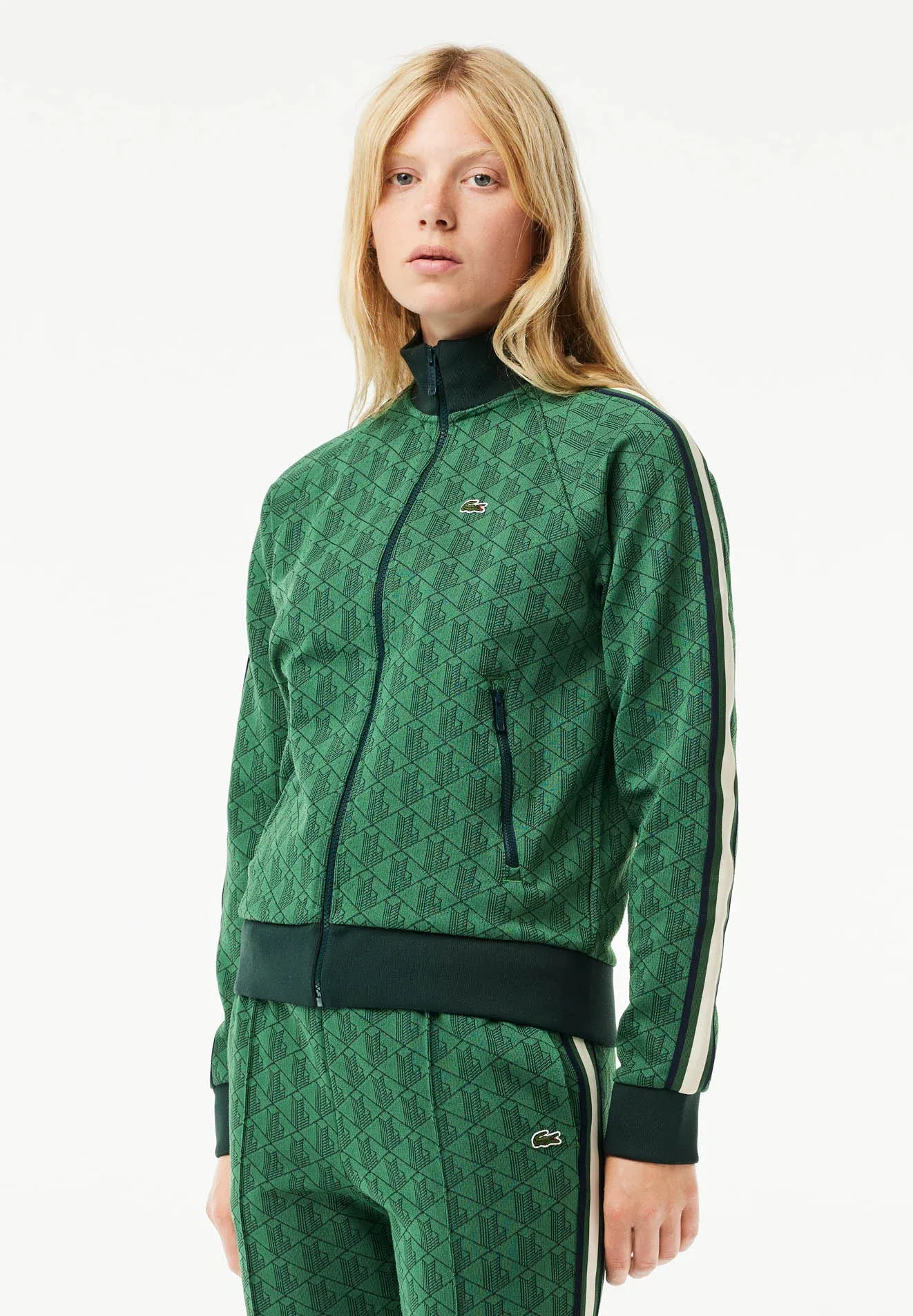 Sweat zippé - vert qij