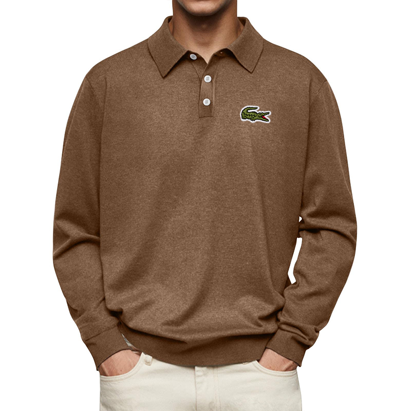 Polo Sweater Casual Fit Longsleeve