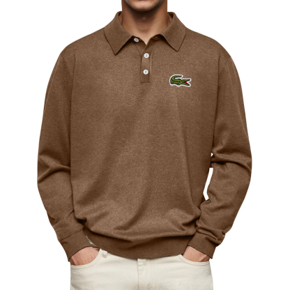 Polo Sweater Casual Fit Longsleeve