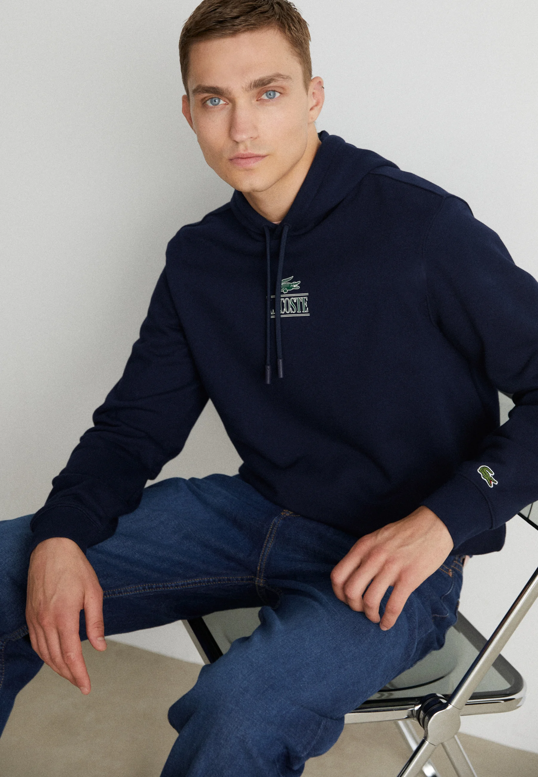 SUBTLE LOGO UNISEX - Sweat à capuche - navy blue