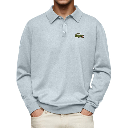 Polo Sweater Casual Fit Longsleeve