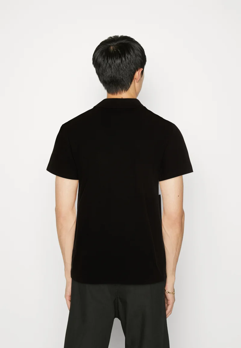 Polo - noir gris chine