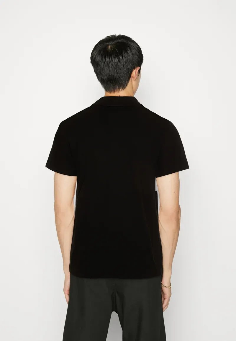 Polo - noir gris chine