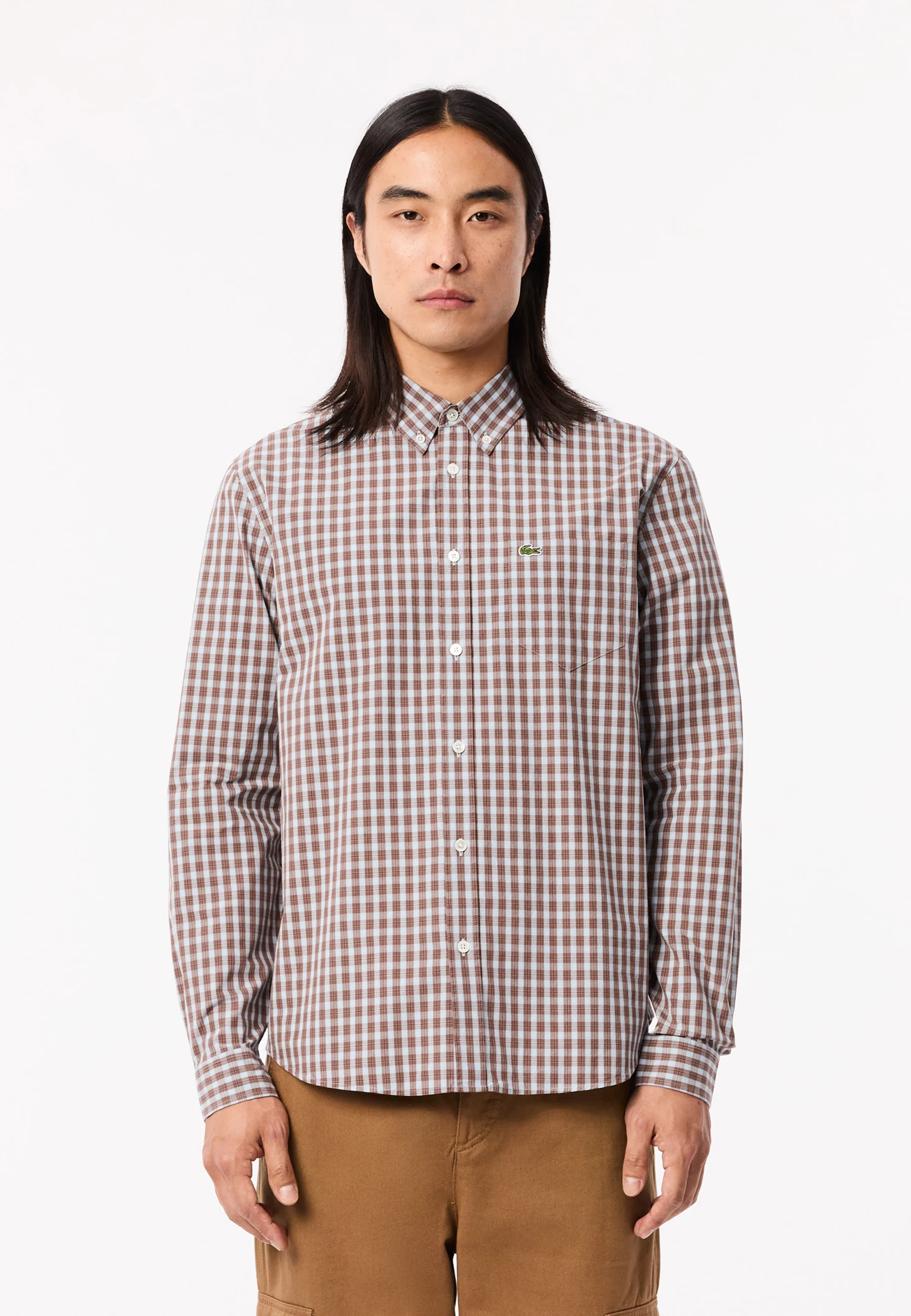 Chemise - marron blanc ix