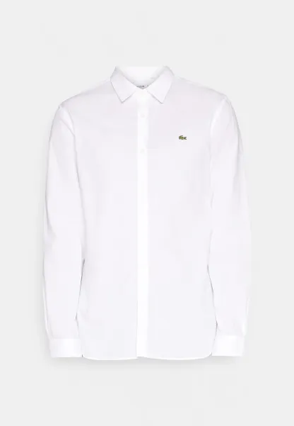 SLIM FIT STRETCH POPLIN SHIRT - Chemise - white