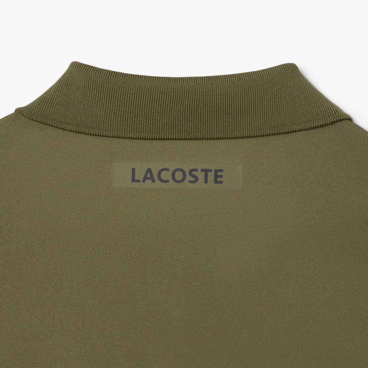 Ultra Dry Printed Slim Fit Tennis Polo - Khaki Green