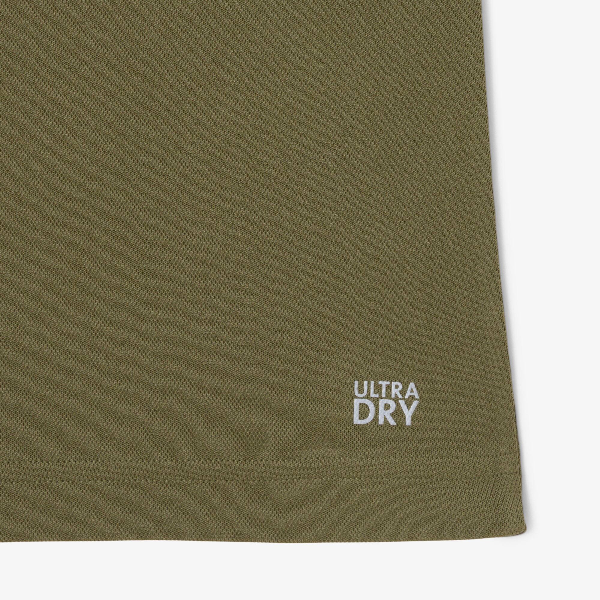 Ultra Dry Printed Slim Fit Tennis Polo - Khaki Green