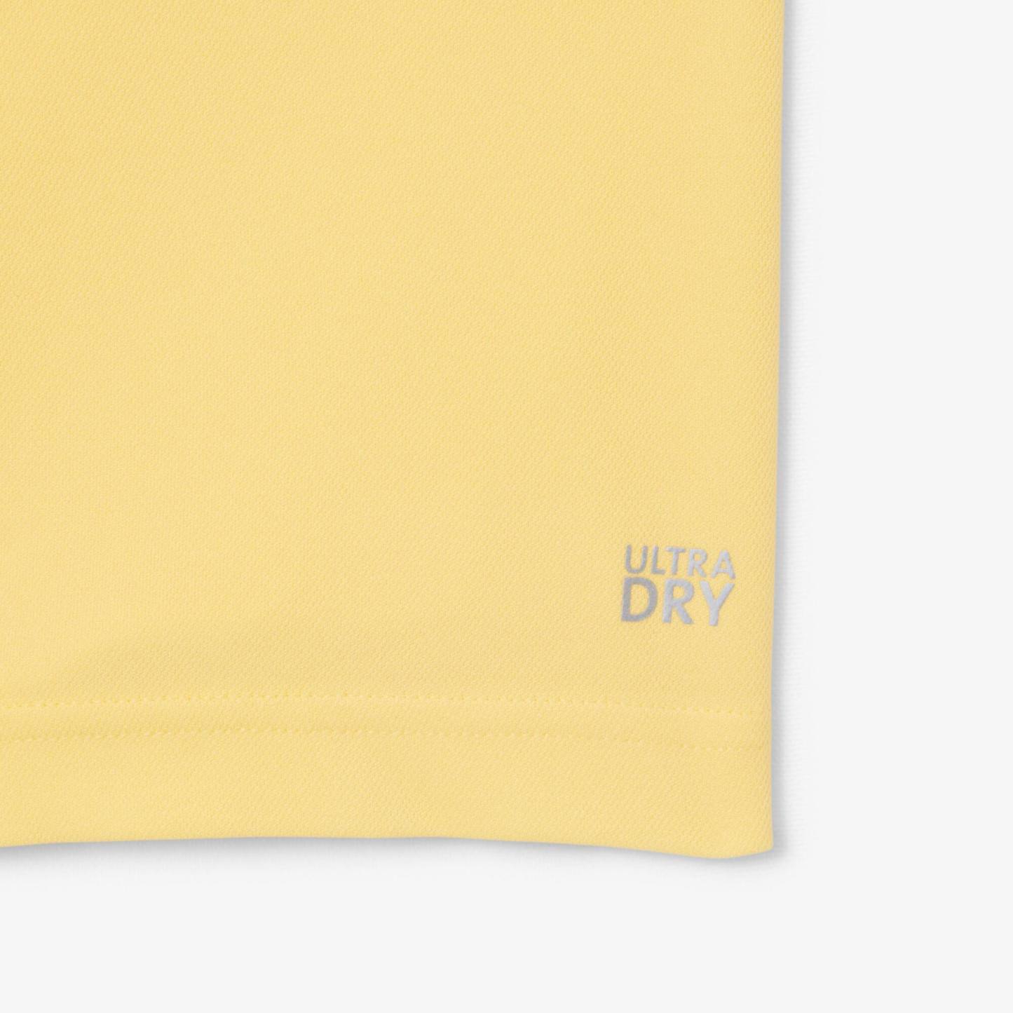 Ultra Dry Printed Slim Fit Tennis Polo - Pastel yellow