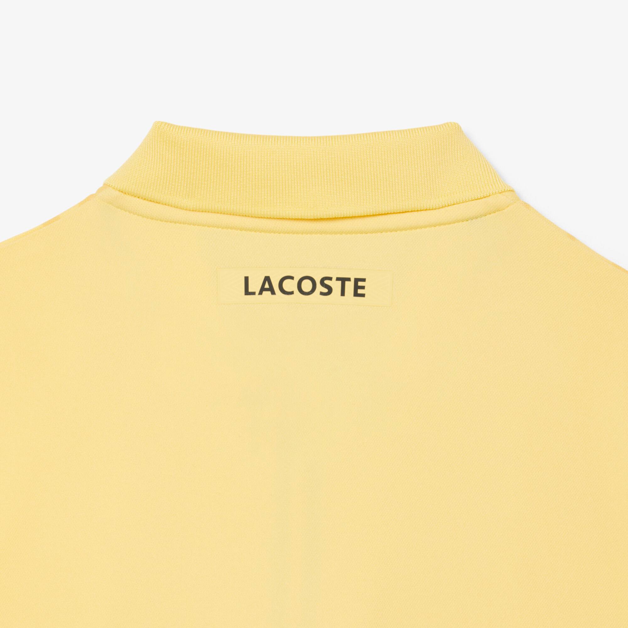 Ultra Dry Printed Slim Fit Tennis Polo - Pastel yellow