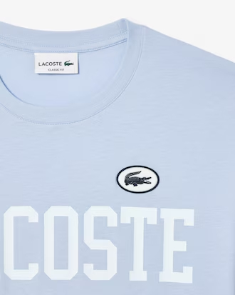 Men's Contrast Badge Cotton T-Shirt