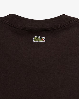 Men's Tennis Court Print Cotton T-Shirt