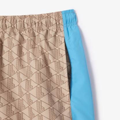 SHORT DE BAIN MI-LONG IMPRIMÉ MONOGRAMME