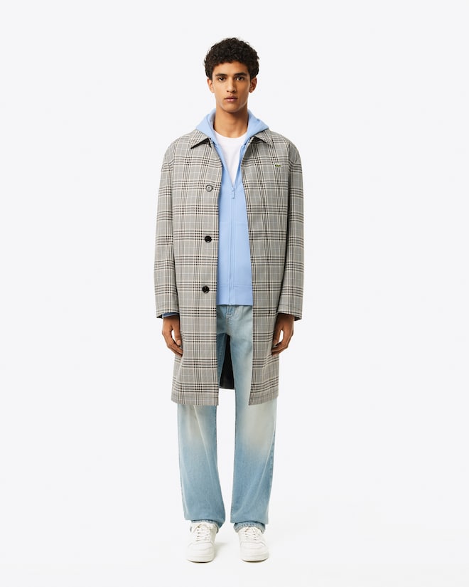 Sweatshirt zippé à capuche bandes siglées - Bleu pastel