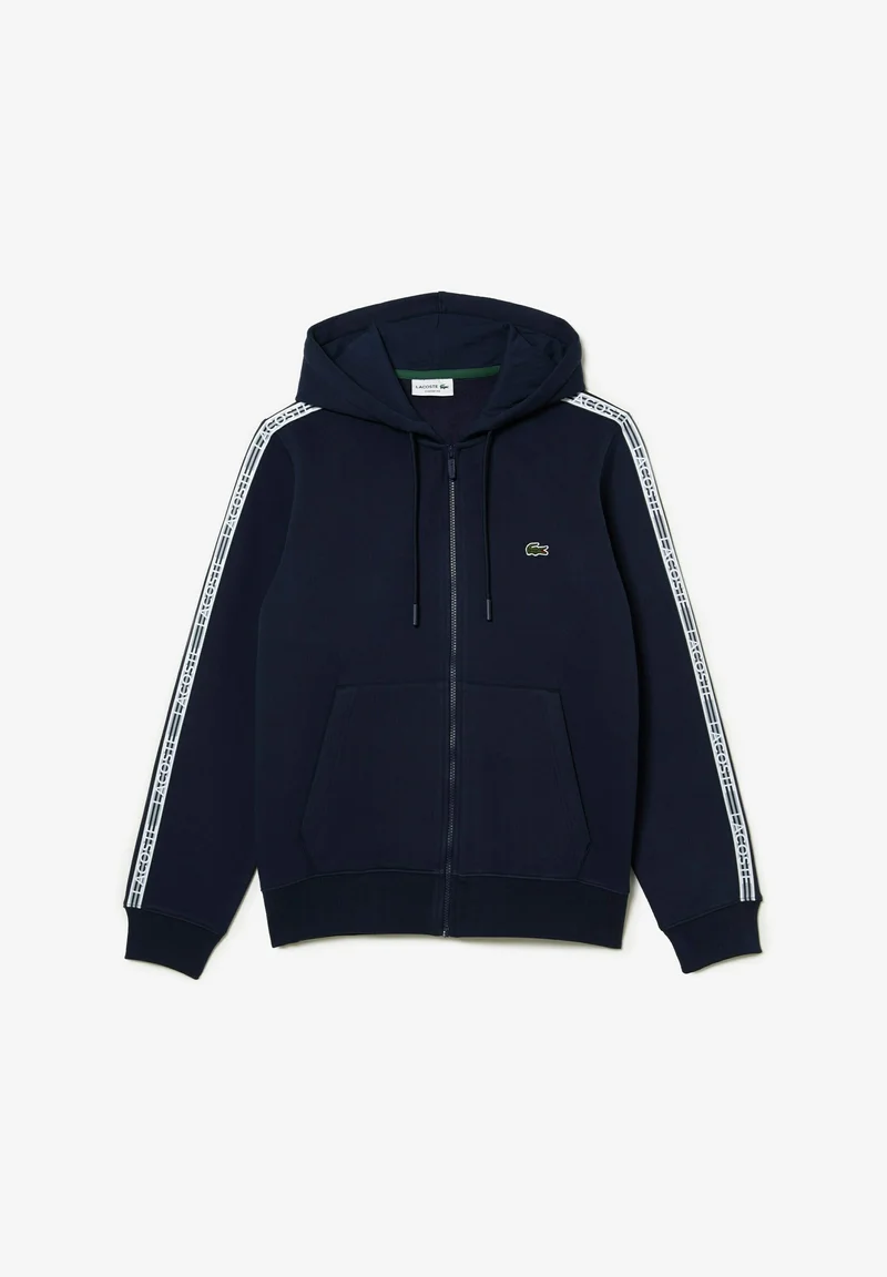 TAPERED - Sweat zippé - bleu marine