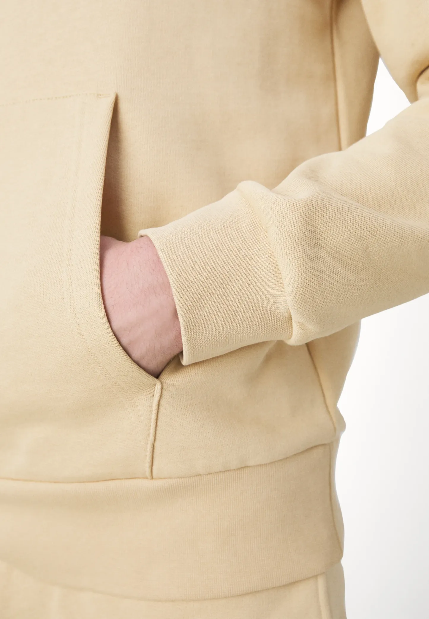 LIFESTYLE UNISEX - Sweat à capuche - beige ixq