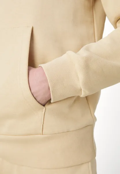 LIFESTYLE UNISEX - Sweat à capuche - beige ixq