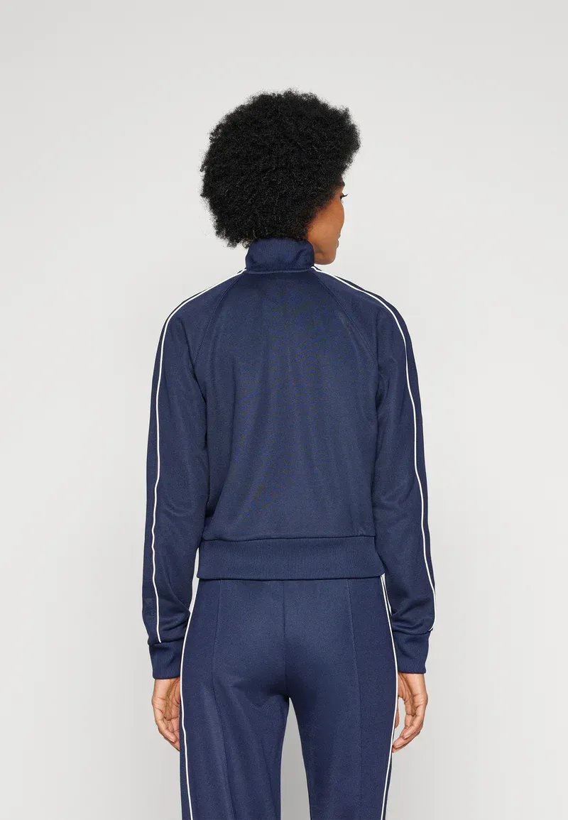 Sweat zippé - navy blue/flour
