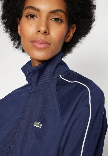 Sweat zippé - navy blue/flour