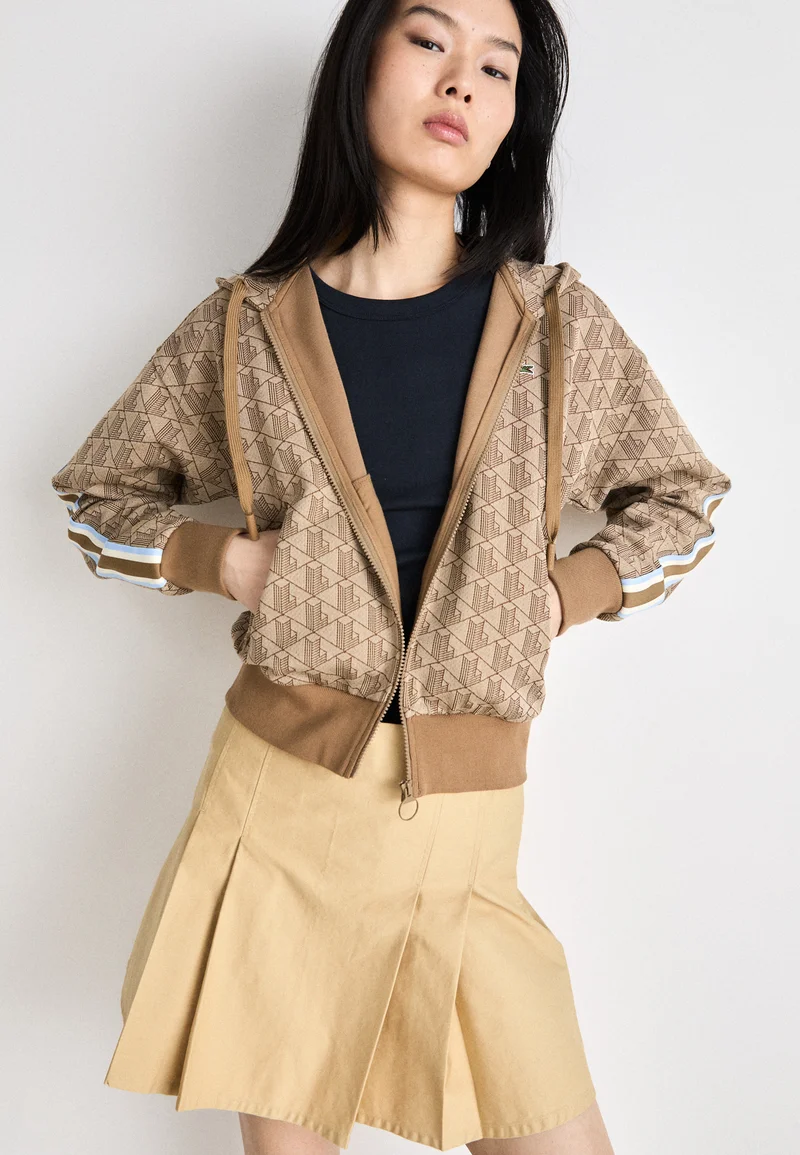 Sweat zippé - croissant/cookie