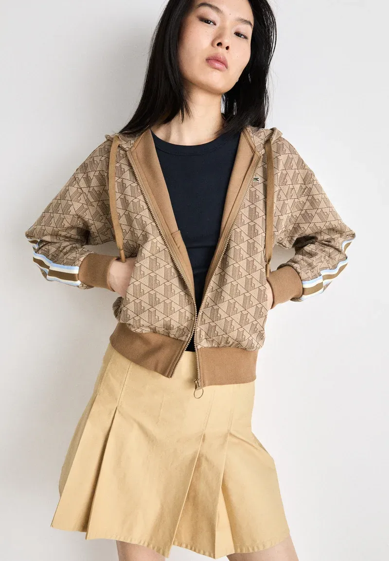 Sweat zippé - croissant/cookie