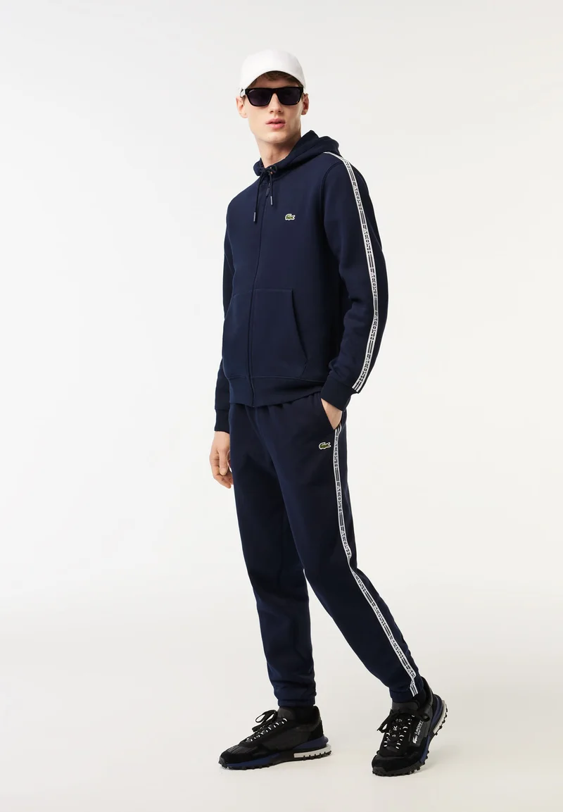 TAPERED - Sweat zippé - bleu marine