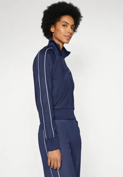 Sweat zippé - navy blue/flour