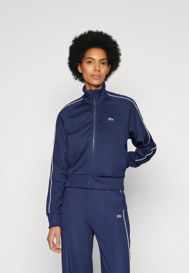 Sweat zippé - navy blue/flour