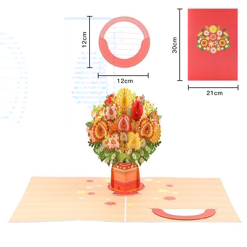 🎁Last Day 49% OFF🌹 Pop Up Flower Bouquet Valentine’s Day card