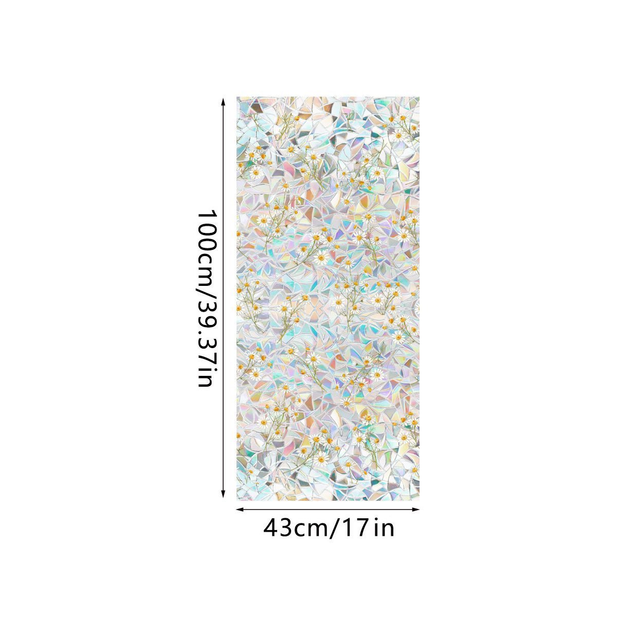 💐Colorful Floral Bouquet Window Sticker🖼️(Cut to size freely)