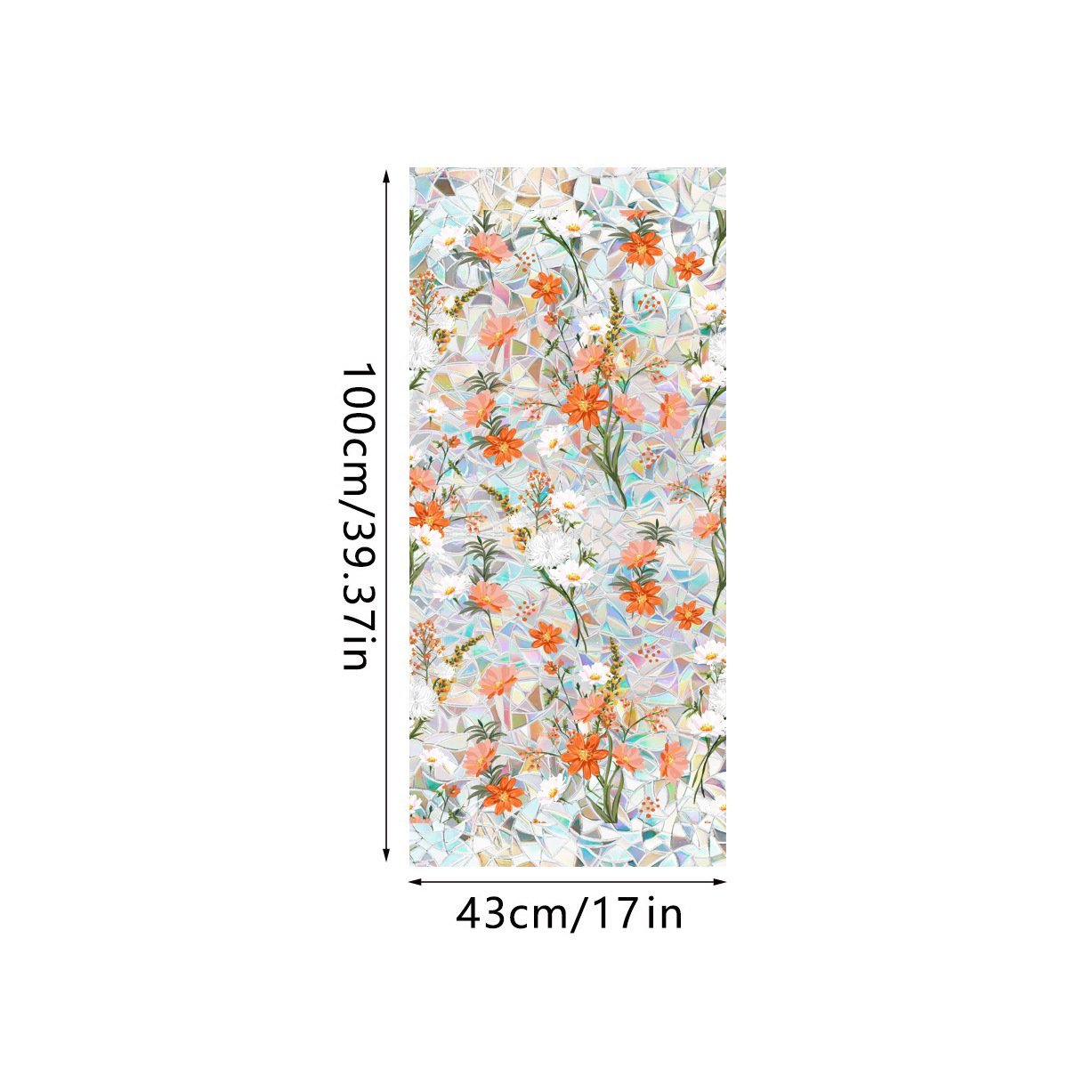 💐Colorful Floral Bouquet Window Sticker🖼️(Cut to size freely)