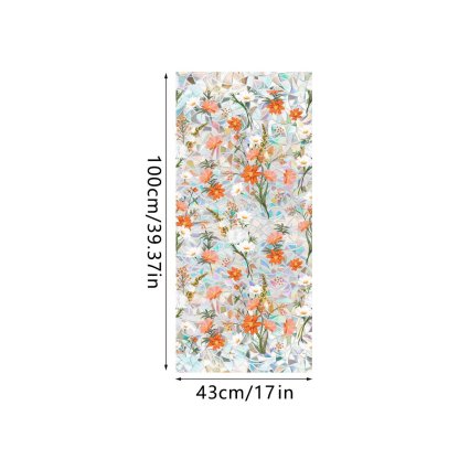 💐Colorful Floral Bouquet Window Sticker🖼️(Cut to size freely)