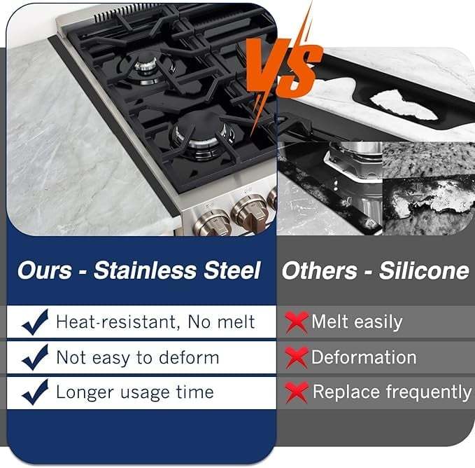 🔥LAST DAY 49% OFF - 🎁Retractable Stainless Steel Stove Gap Covers