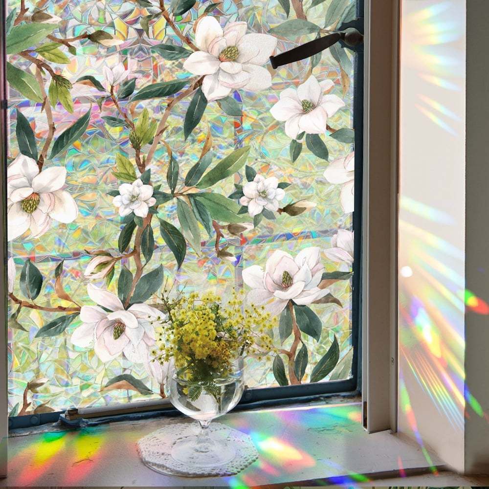 💐Colorful Floral Bouquet Window Sticker🖼️(Cut to size freely)