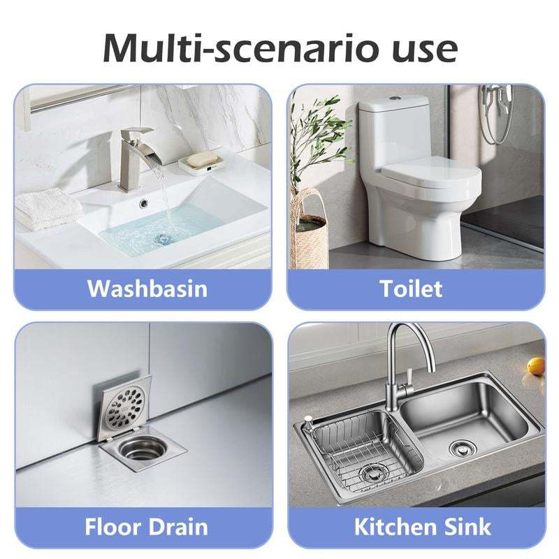 Toilet Clog Remover Tool,Swift High Pressure Drain,for Bathroom,Unclogging Sinks, Kitchen Drains