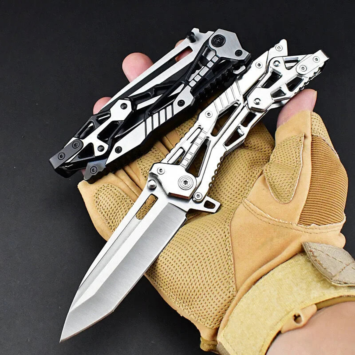💥2026 Hot Sale 50% OFF 💥Mechanical Armor Magic Folding Knife - GS32