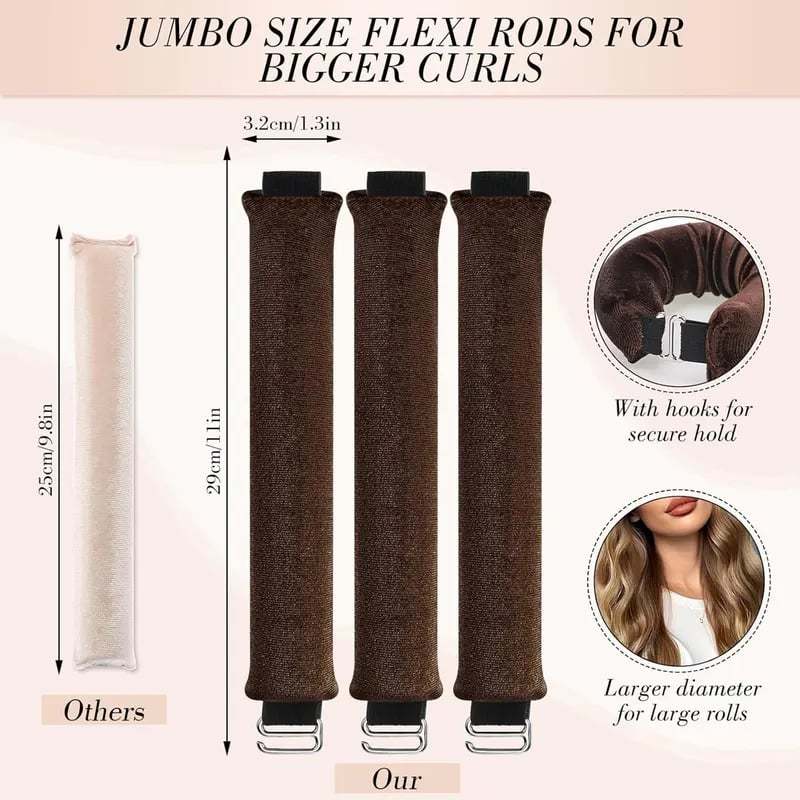 👩‍🦰No-Heat Curling Set – Sleep & Style for Perfect Curls🛌