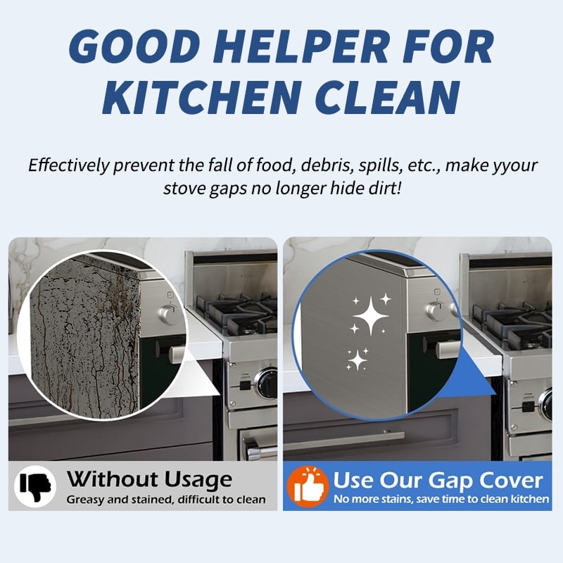 🔥LAST DAY 49% OFF - 🎁Retractable Stainless Steel Stove Gap Covers