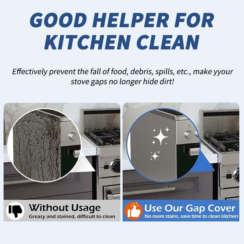 🔥LAST DAY 49% OFF - 🎁Retractable Stainless Steel Stove Gap Covers