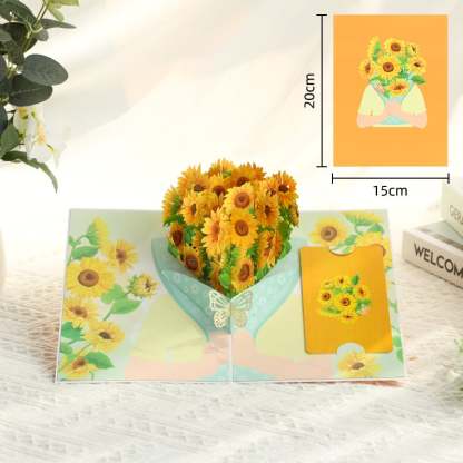 🎁Last Day 49% OFF🌹 Pop Up Flower Bouquet Valentine’s Day card