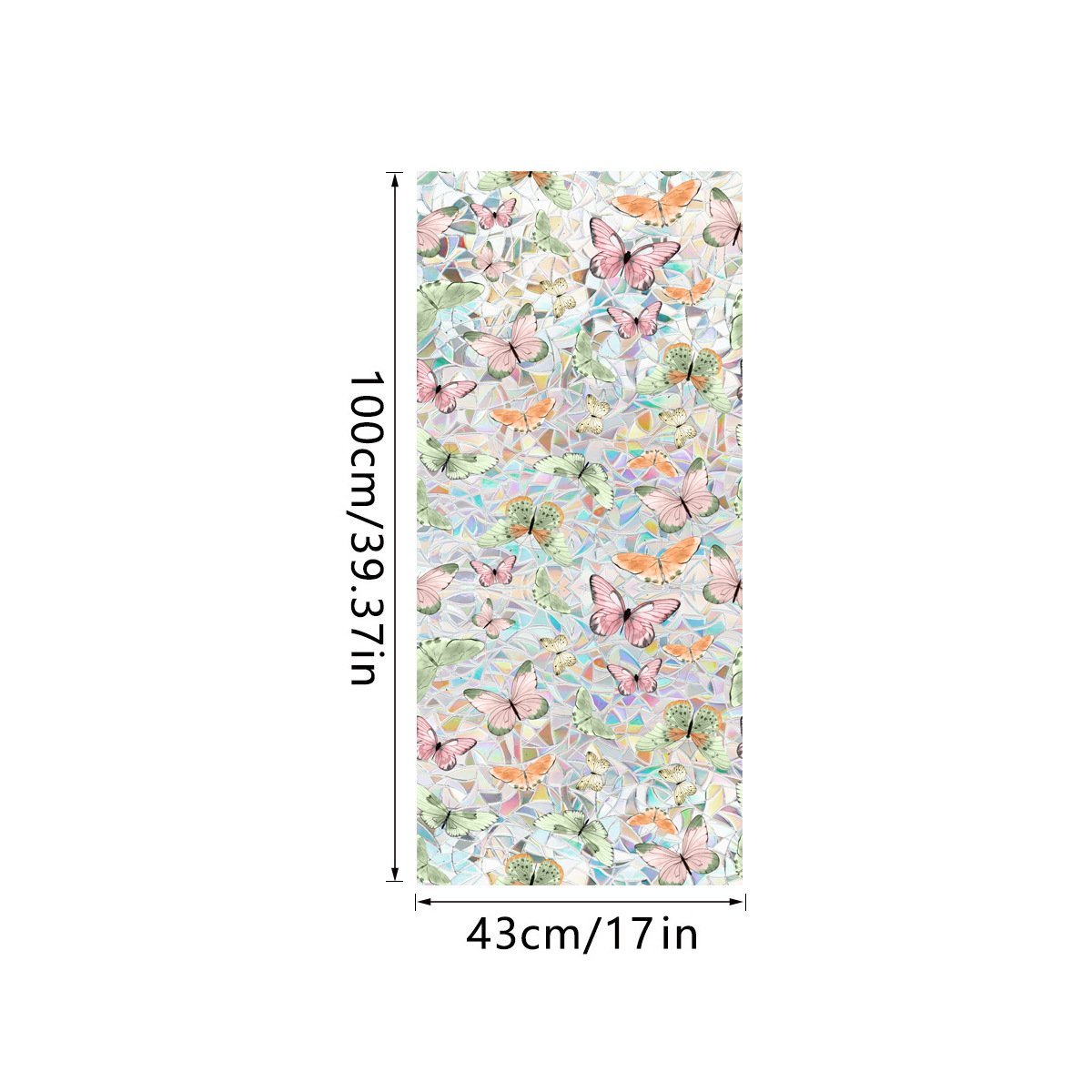 💐Colorful Floral Bouquet Window Sticker🖼️(Cut to size freely)